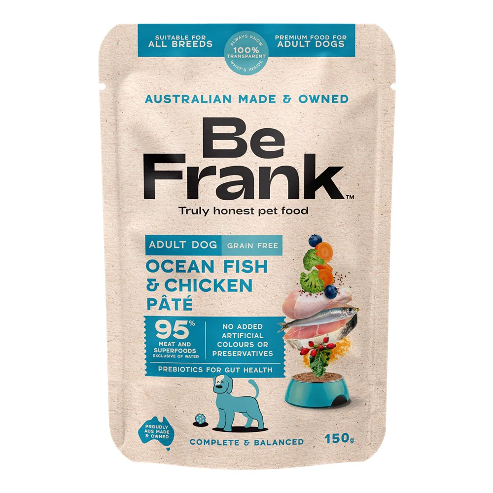 Be Frank Adult Ocean Fish & Chicken Pate Wet Dog Food - Image 2