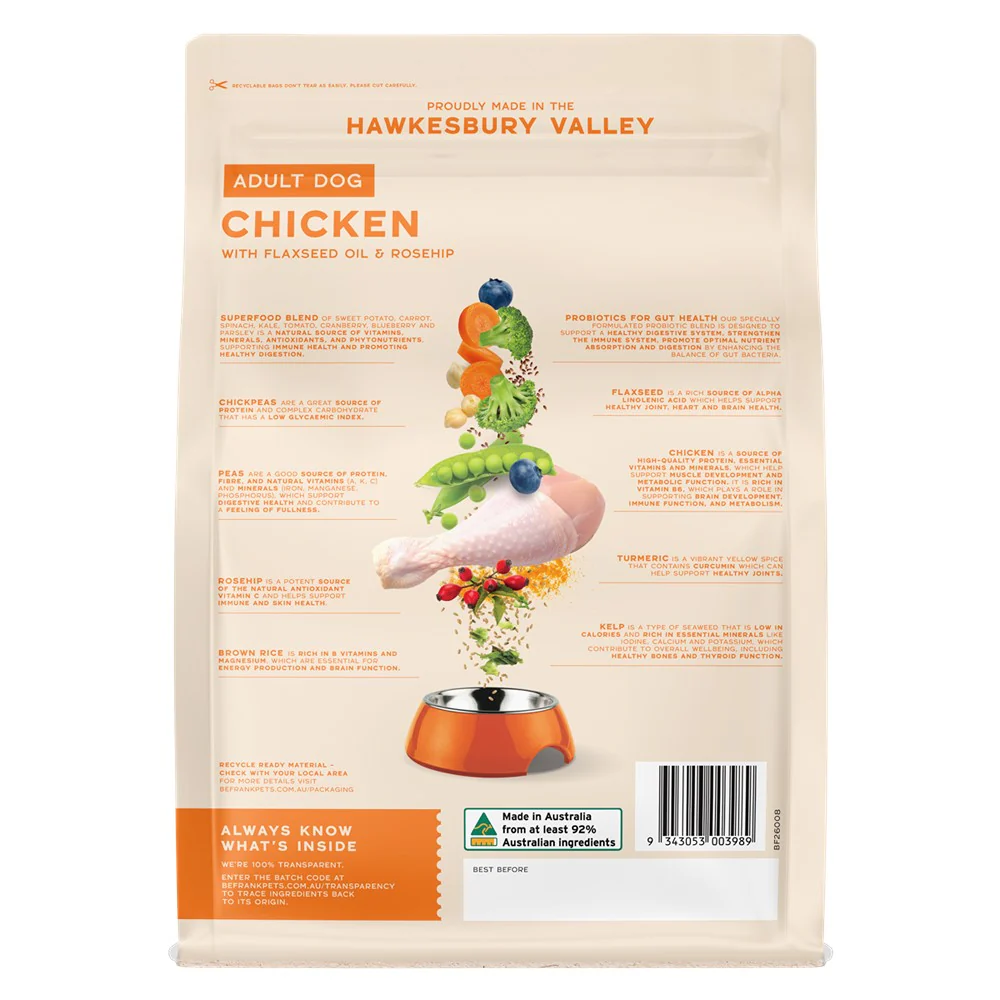 Be Frank Core Adult Chicken Dry Dog Food - Image 6
