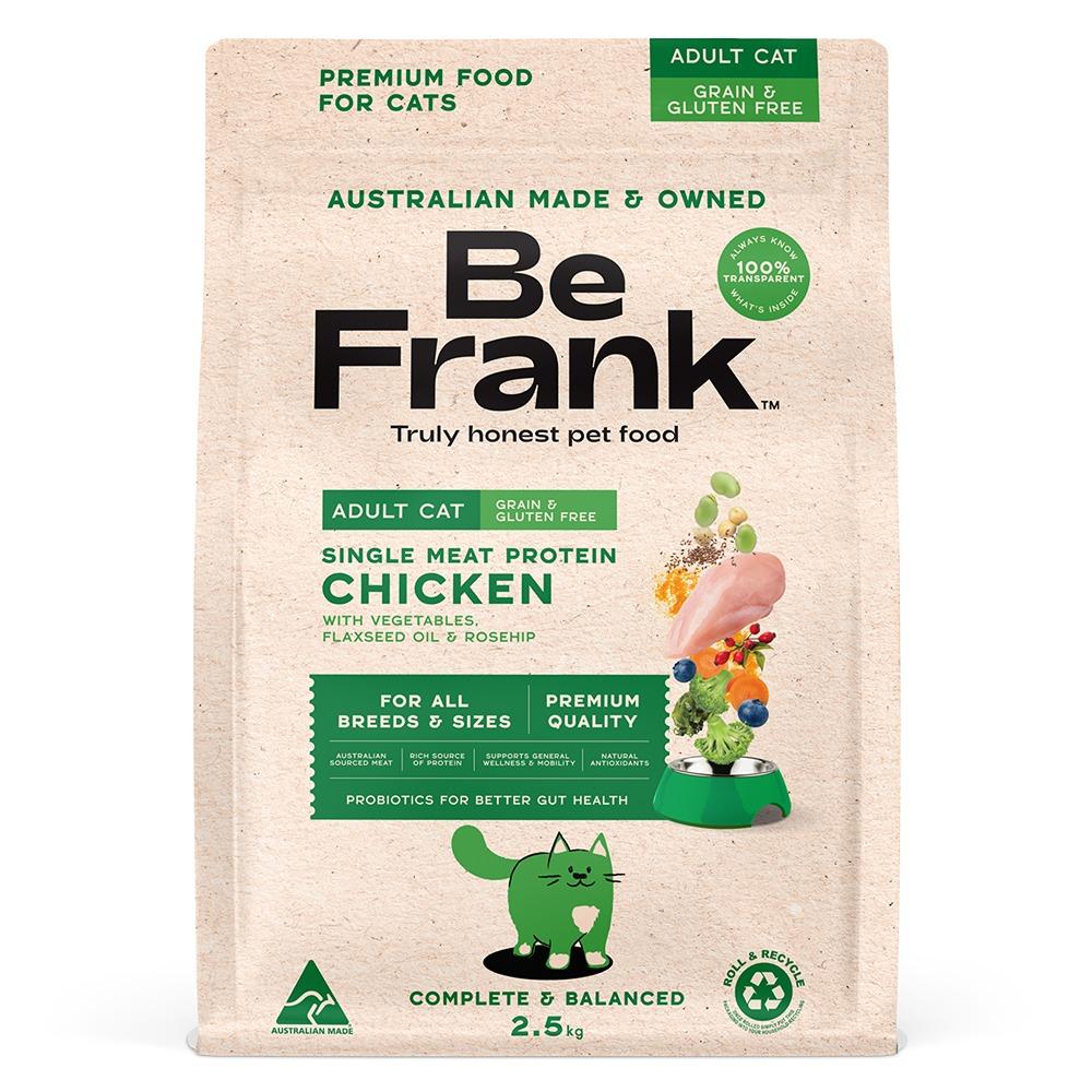 Be Frank Grain Free Adult Chicken Dry Cat Food 2.5kg - Image 2