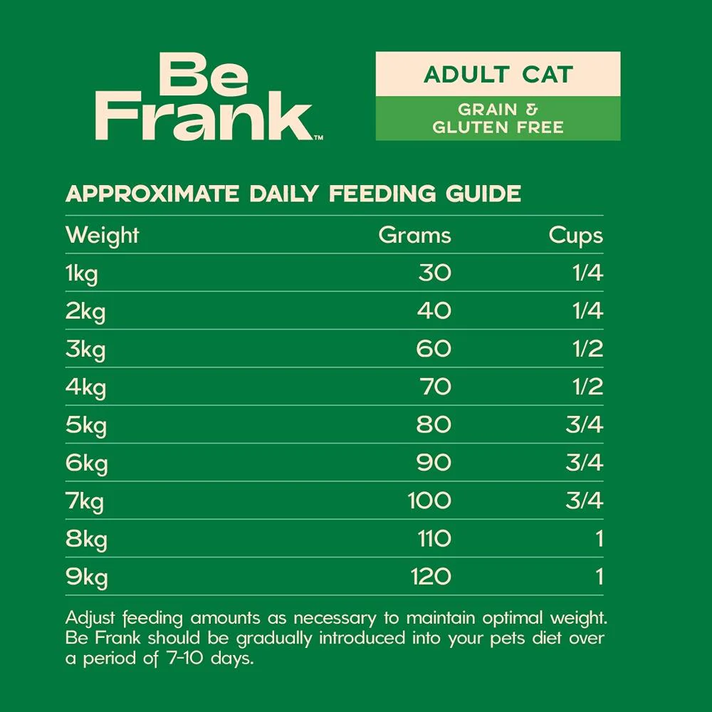 Be Frank Grain Free Adult Chicken Dry Cat Food 2.5kg - Image 7