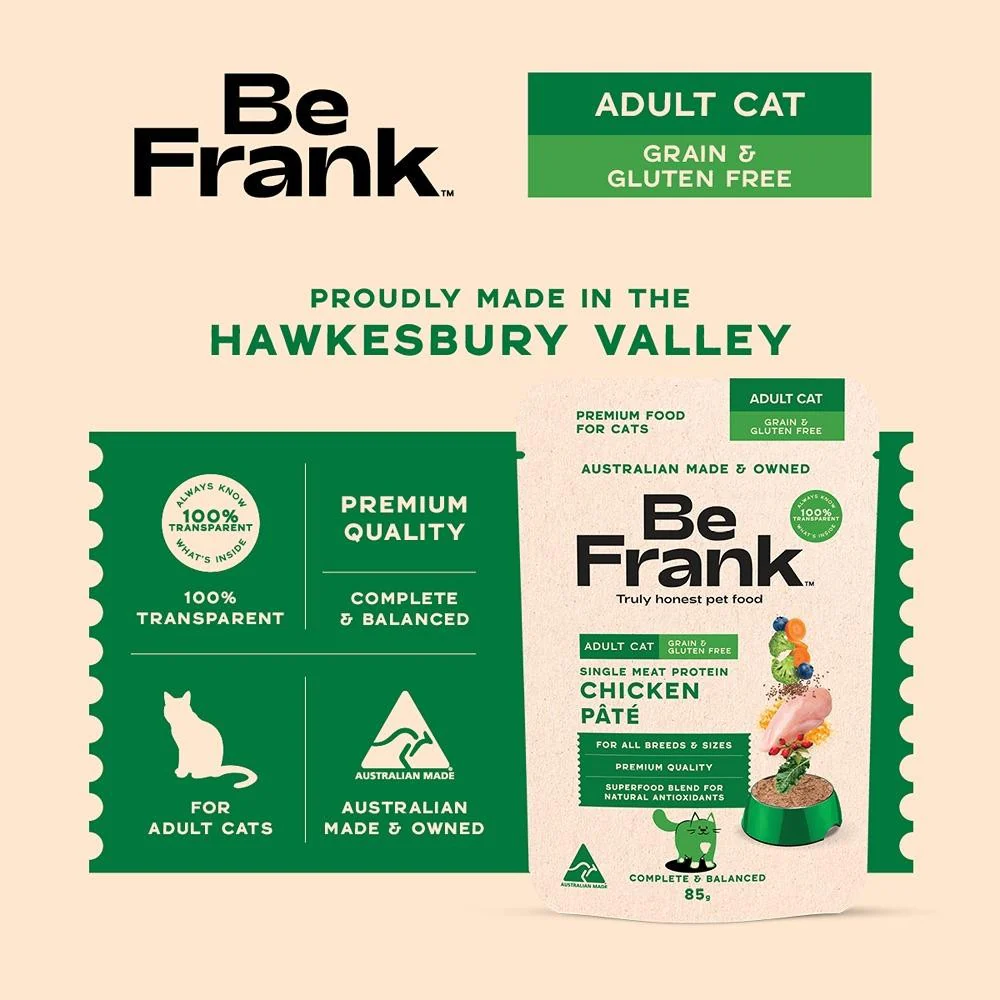 Be Frank Grain Free Adult Chicken Pate Wet Cat Food - Image 10