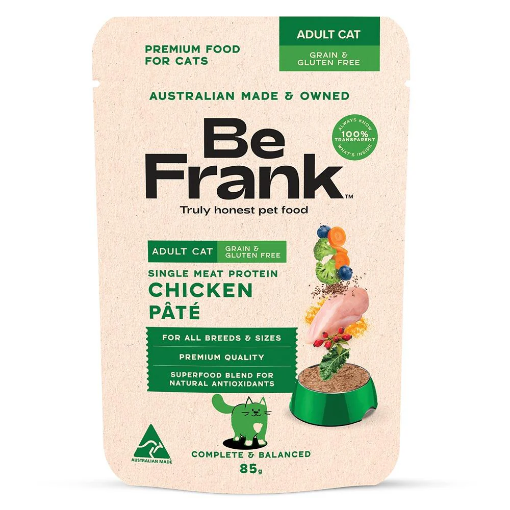 Be Frank Grain Free Adult Chicken Pate Wet Cat Food - Image 3
