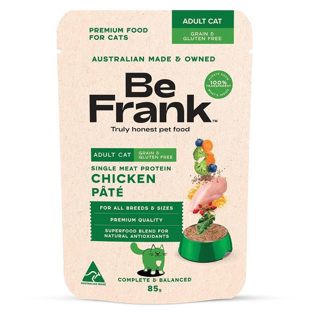 Be Frank Grain Free Adult Chicken Pate Wet Cat Food - Image 4