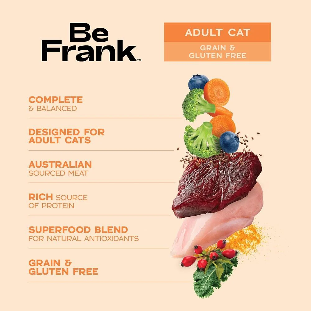 Be Frank Grain Free Adult Kangaroo & Chicken Pate Wet Cat Food - Image 12