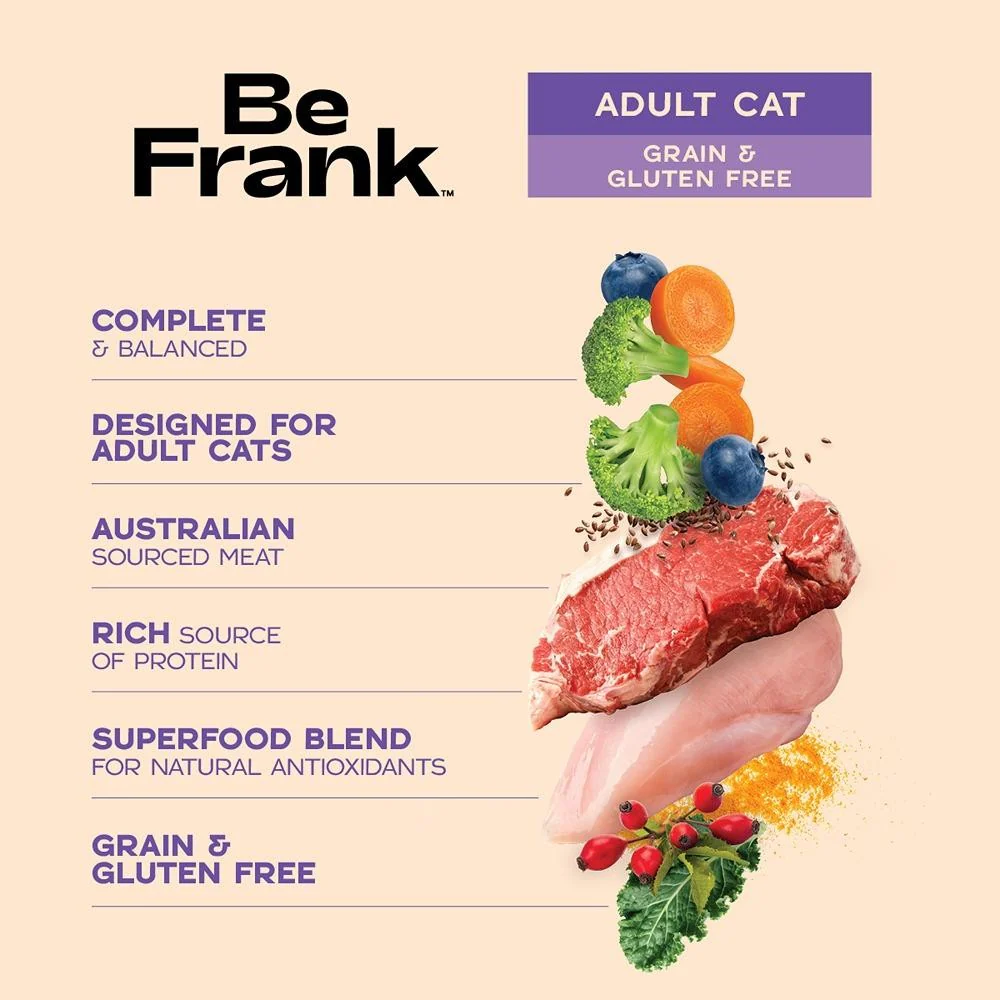 Be Frank Grain Free Adult Lamb & Chicken Pate Wet Cat Food - Image 12