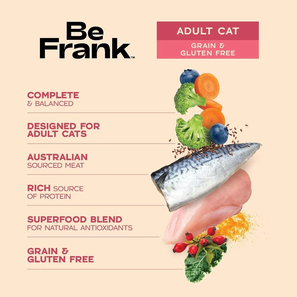 Be Frank Grain Free Adult Mackerel & Chicken Pate Wet Cat Food - Image 12
