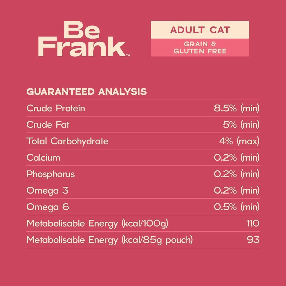 Be Frank Grain Free Adult Mackerel & Chicken Pate Wet Cat Food - Image 6