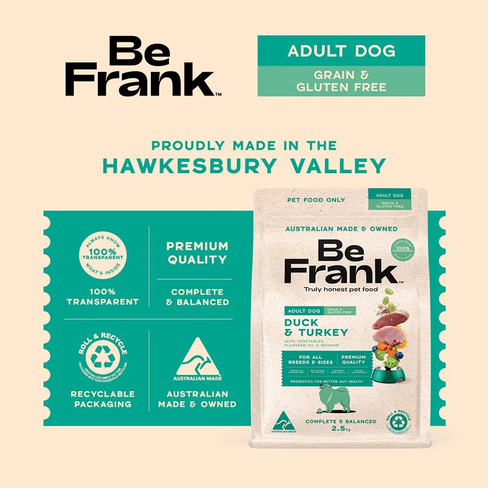 Be Frank Grain Free Duck & Turkey Dry Dog Food - Image 12