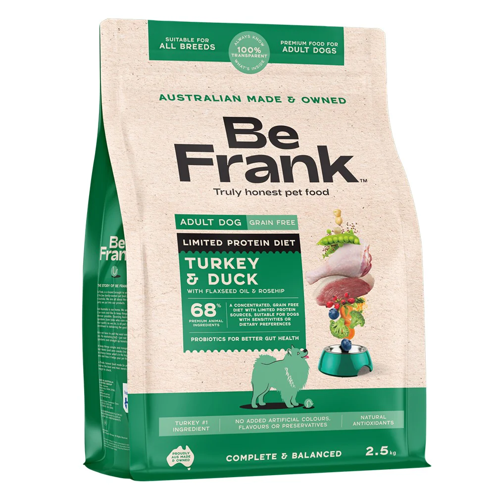 Be Frank Grain Free Duck & Turkey Dry Dog Food - Image 4