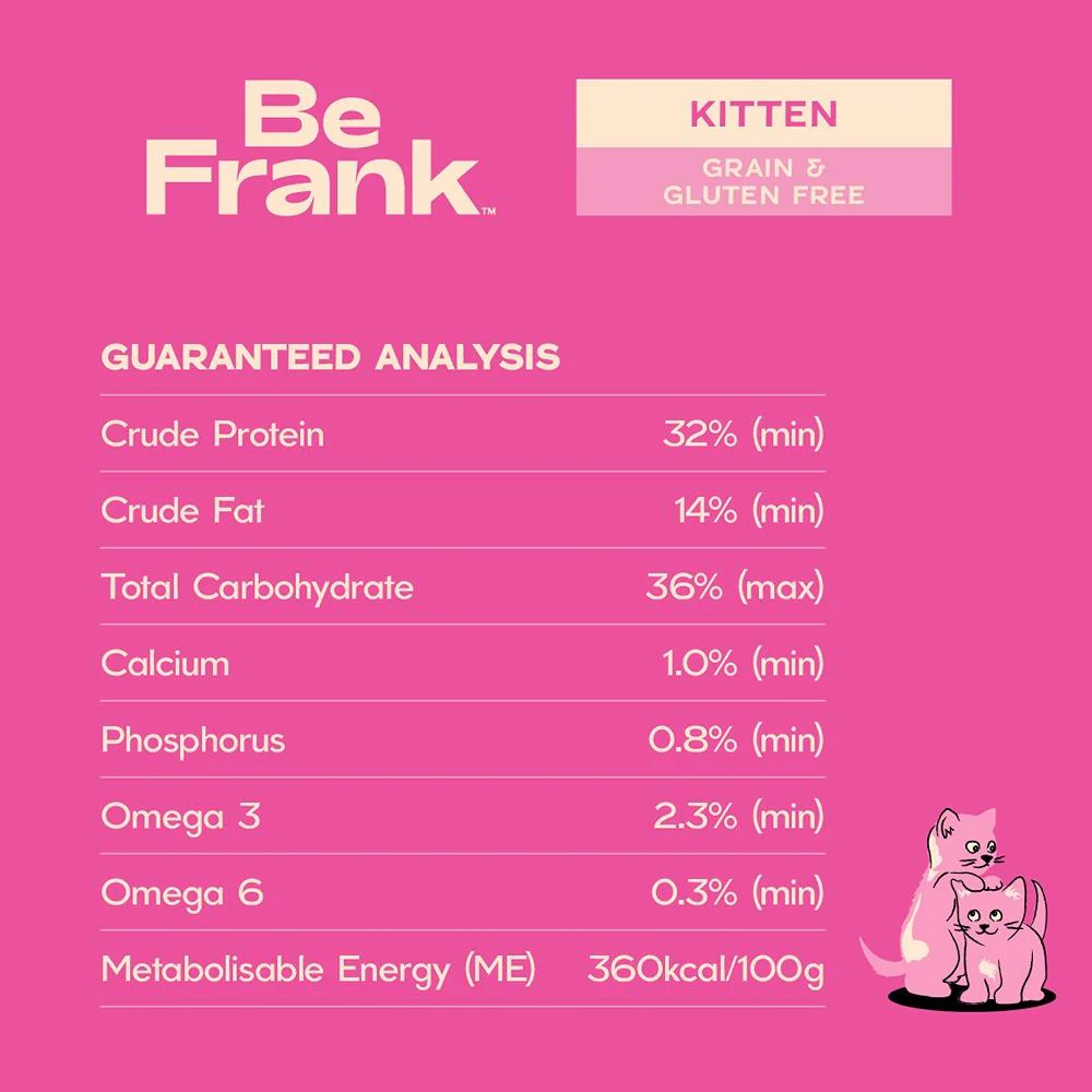 Be Frank Grain Free Kitten Chicken Dry Cat Food 2.5kg - Image 3
