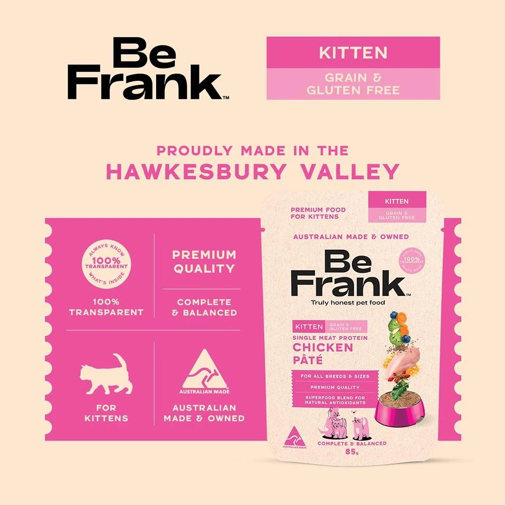 Be Frank Grain Free Kitten Chicken Pate Wet Cat Food - Image 10