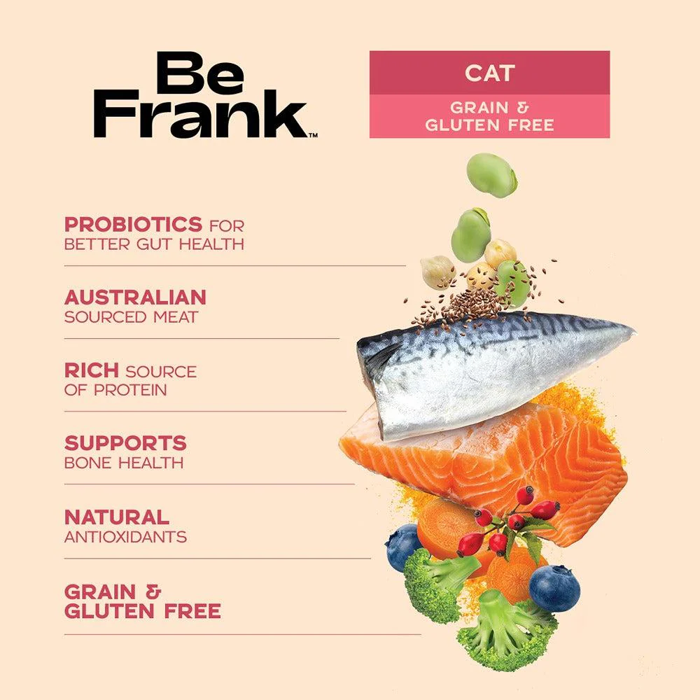 Be Frank Grain Free Mackerel & Salmon Dry Cat Food 2.5kg - Image 3