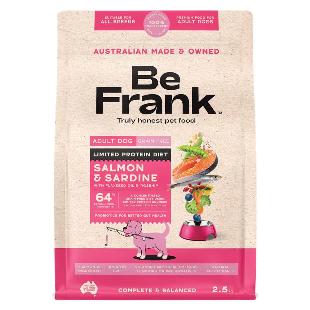 Be Frank Grain Free Salmon & Sardine Dry Dog Food - Image 2