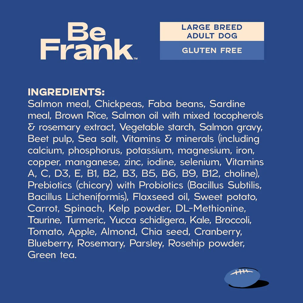 Be Frank Large Breed Salmon & Sardine Dry Dog Food - Image 4