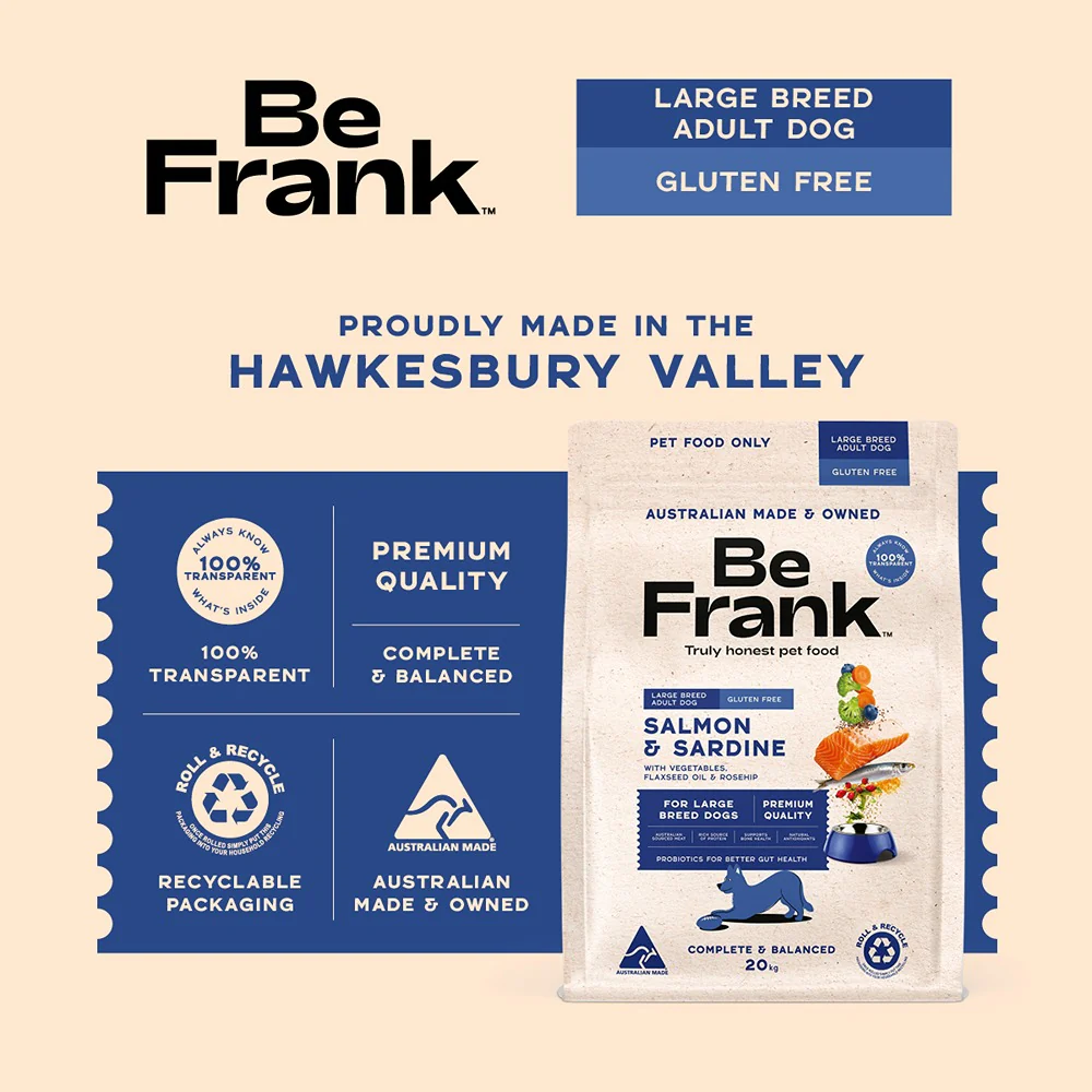 Be Frank Large Breed Salmon & Sardine Dry Dog Food - Image 5