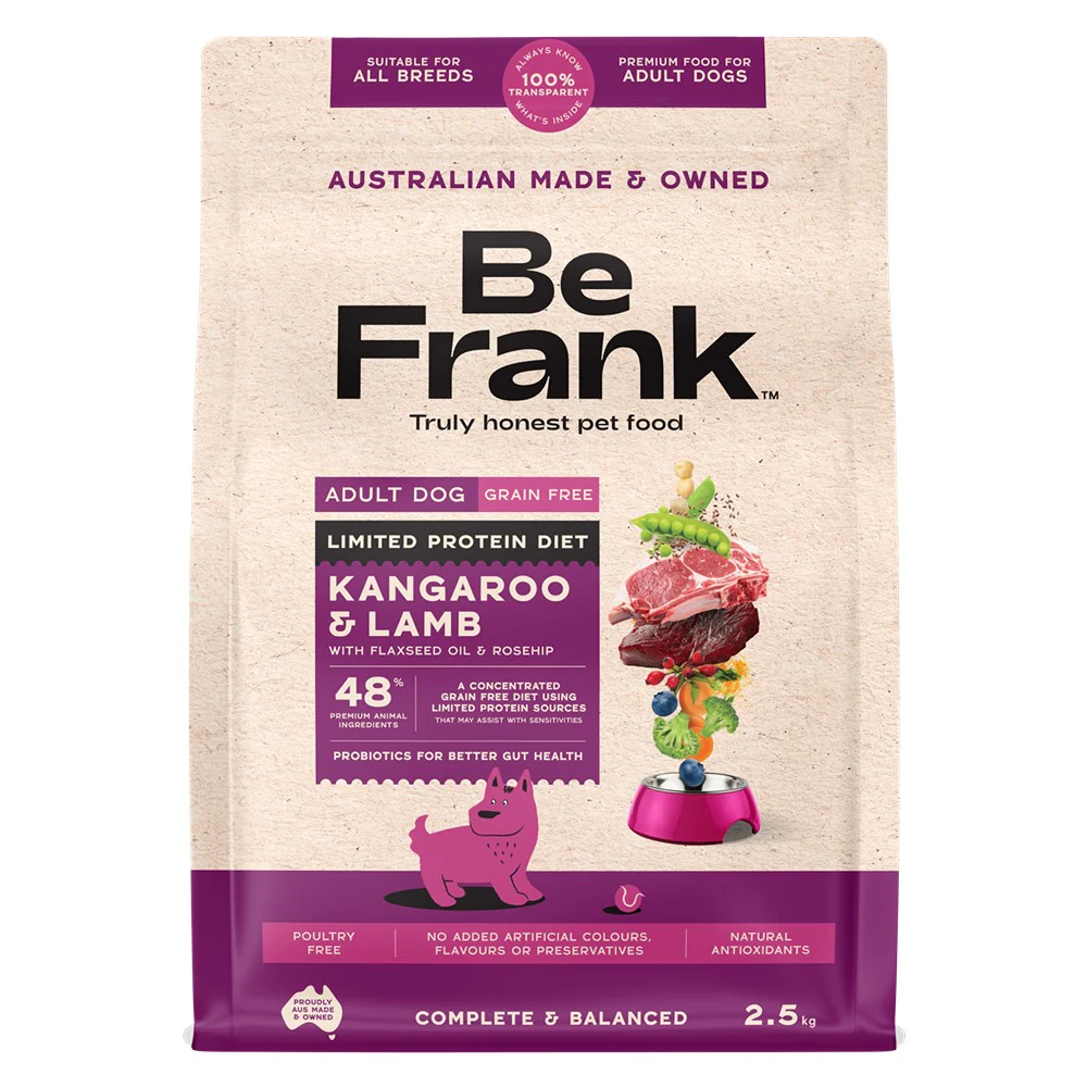Be Frank LPD Grain Free Adult Kangaroo & Lamb Dry Dog Food - Image 2