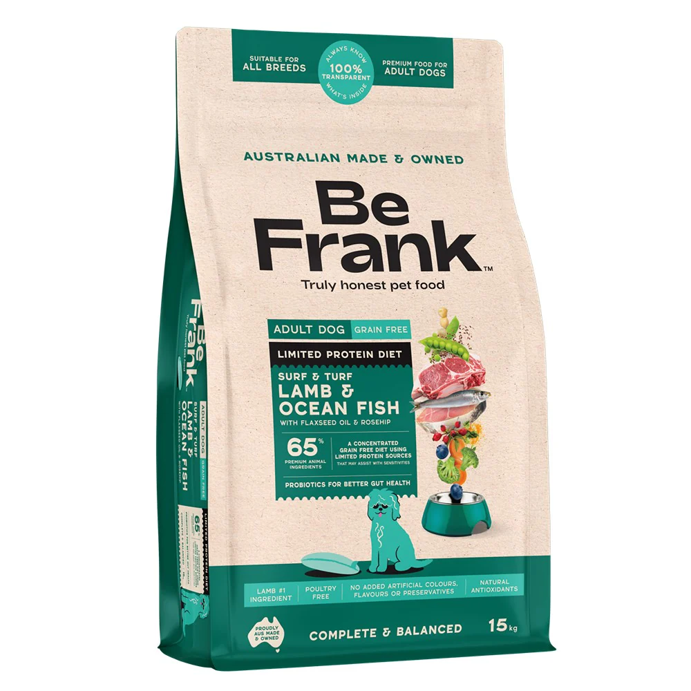 Be Frank LPD Grain Free Adult Surf & Turf Dry Dog Food - Image 3