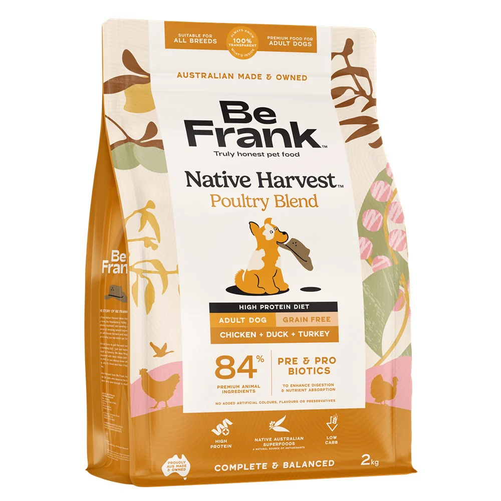 Be Frank Native Harvest Poultry Blend Dry Dog Food - Image 2
