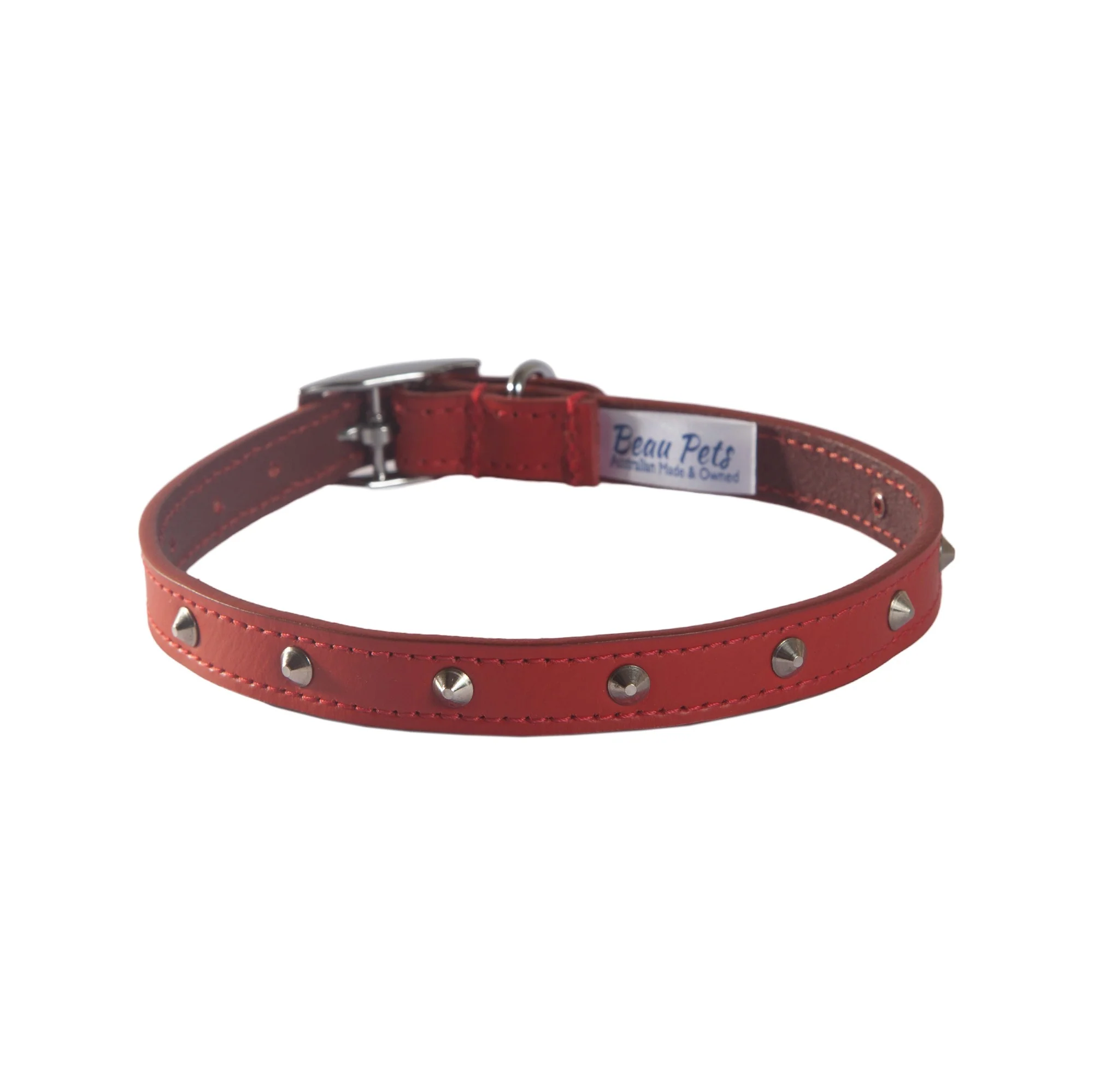 Beau Pets Premium Leather Stud Dog Collar - Image 4