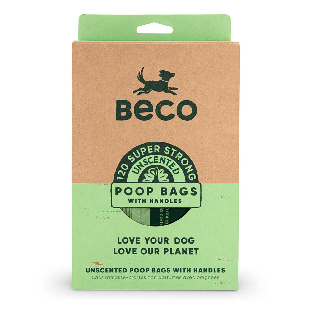 Beco Poop Bags Unscented with Handles