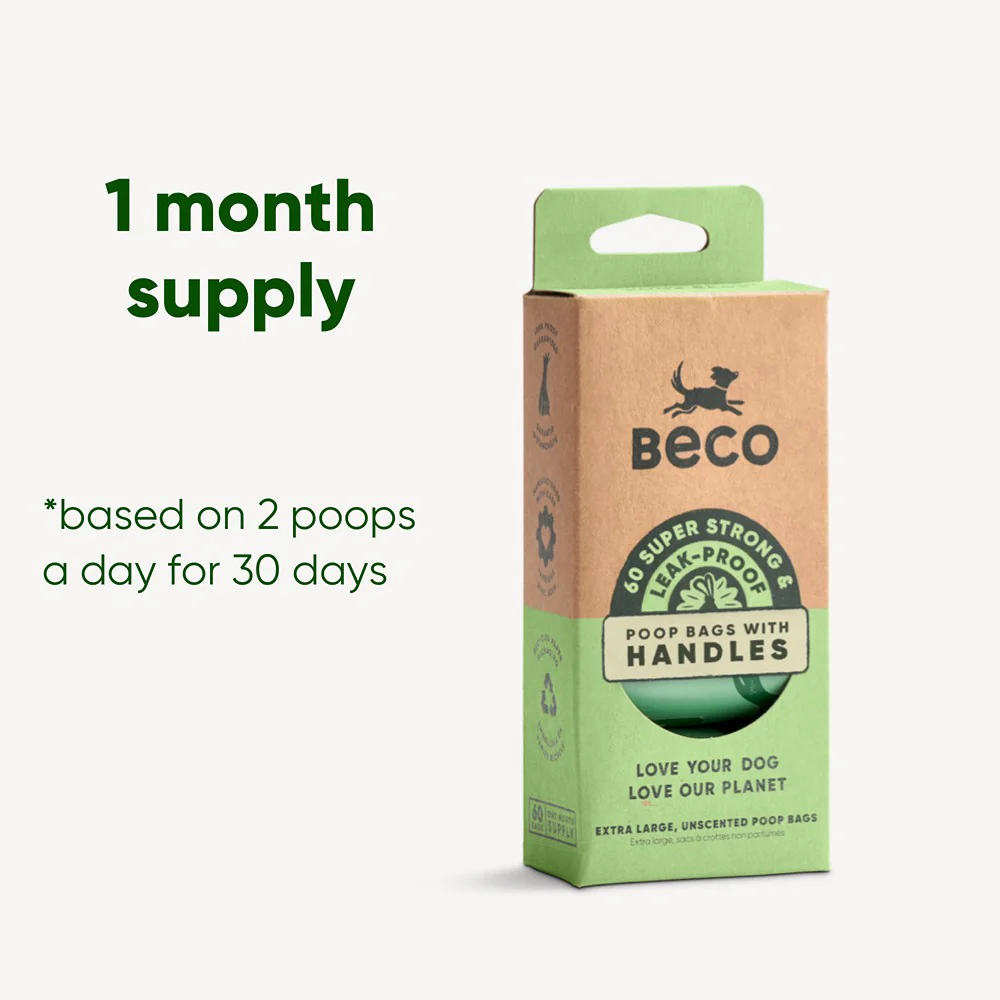 Beco Poop Bags Unscented with Handles - Image 16