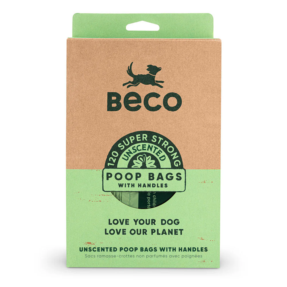 Beco Poop Bags Unscented with Handles - Image 3