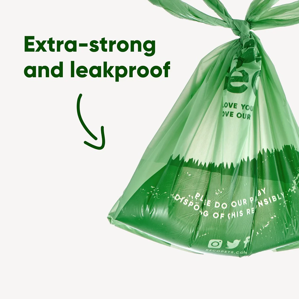 Beco Poop Bags Unscented with Handles - Image 7