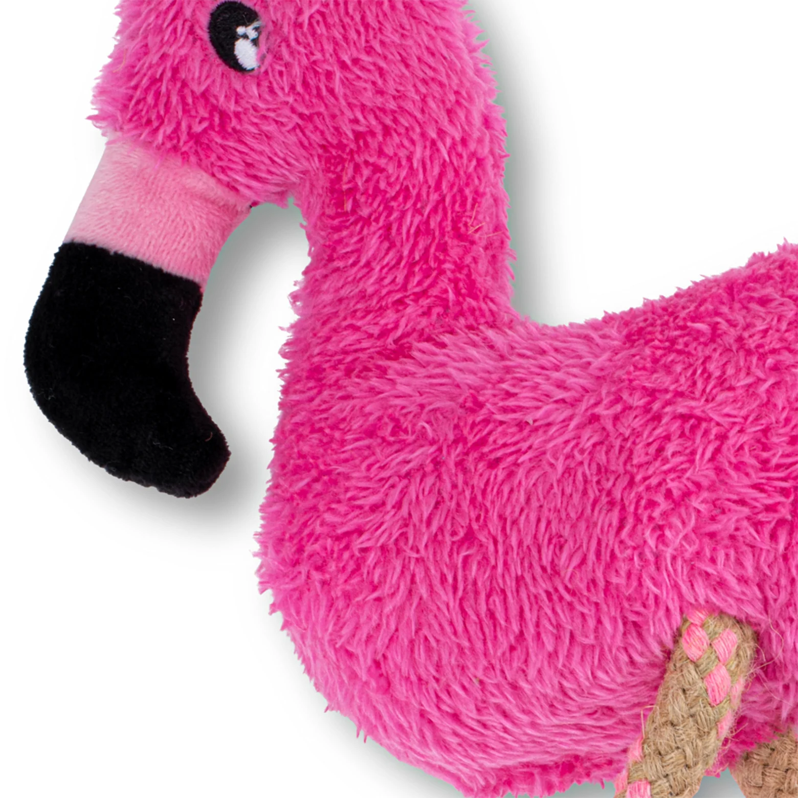 Beco Dual Material Flamingo Dog Toy - Image 2