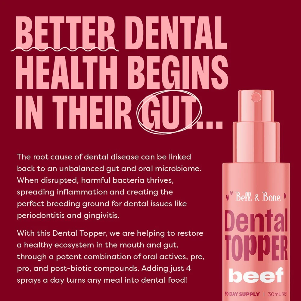 Bell & Bone Beef Dog Dental Toppers Spray 30ml - Image 5
