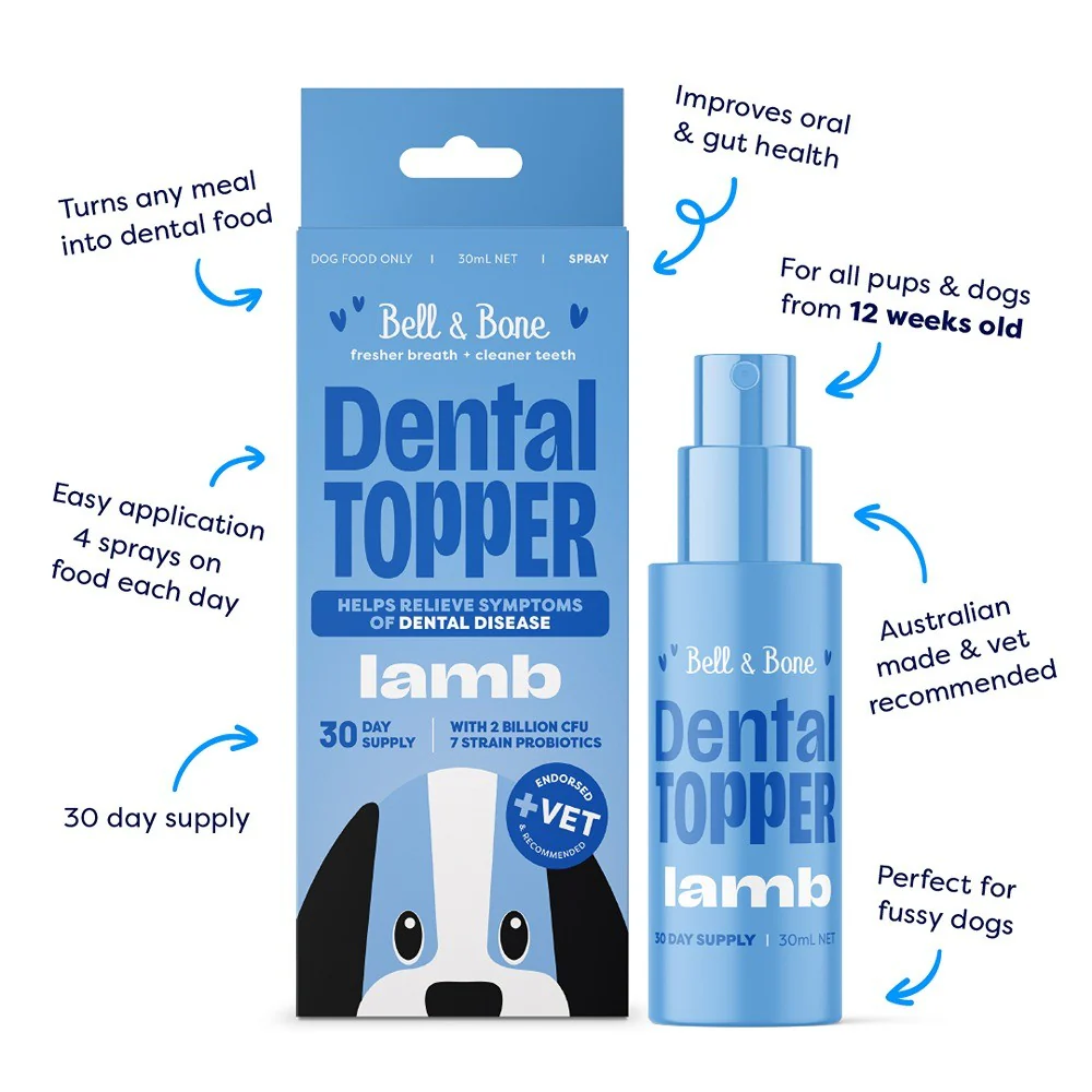 Bell & Bone Lamb Dog Dental Toppers Spray 30ml - Image 2