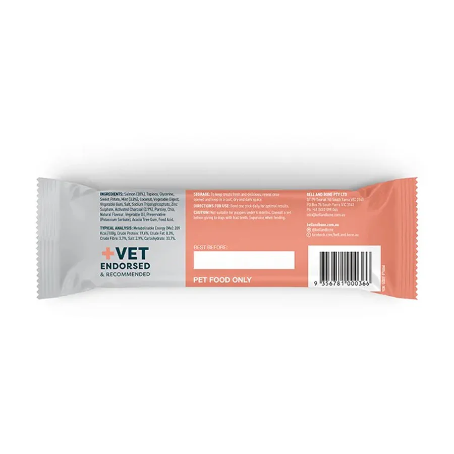 Bell & Bone Salmon Dental Stick 1pk - Image 2
