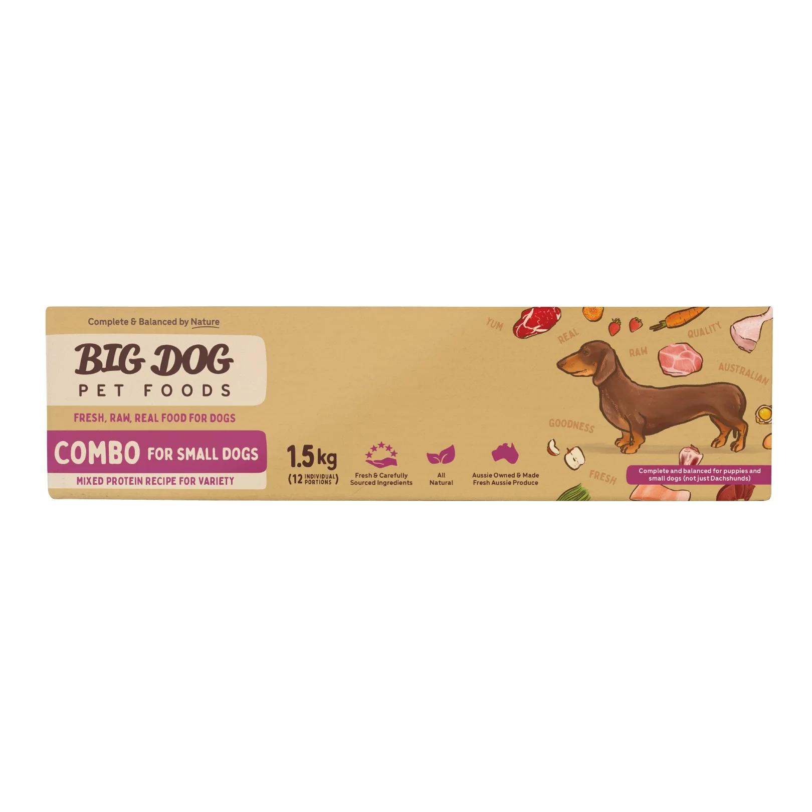 Big Dog BARF Small Dog Combo Raw Dog Food