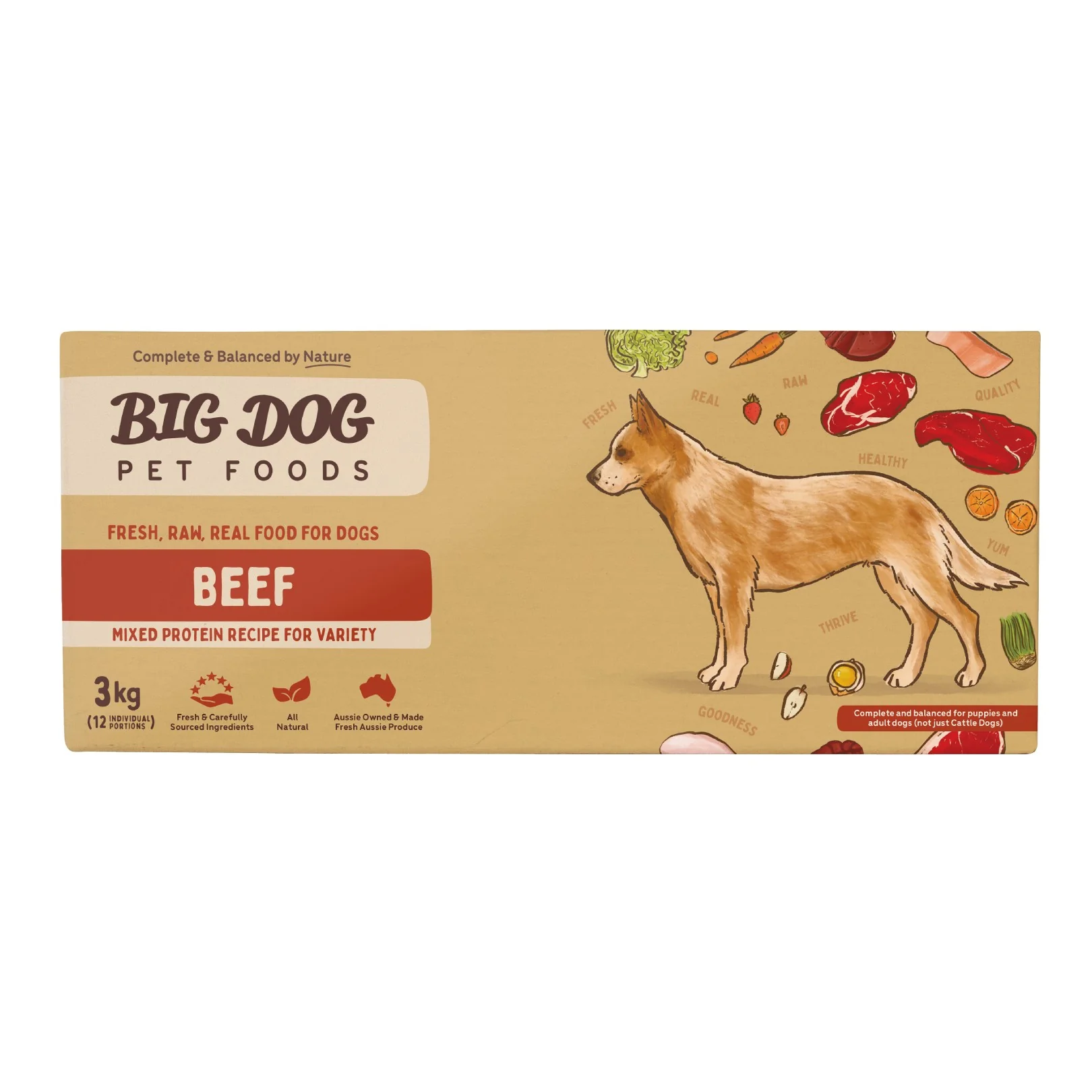 Big Dog BARF Beef Raw Dog Food