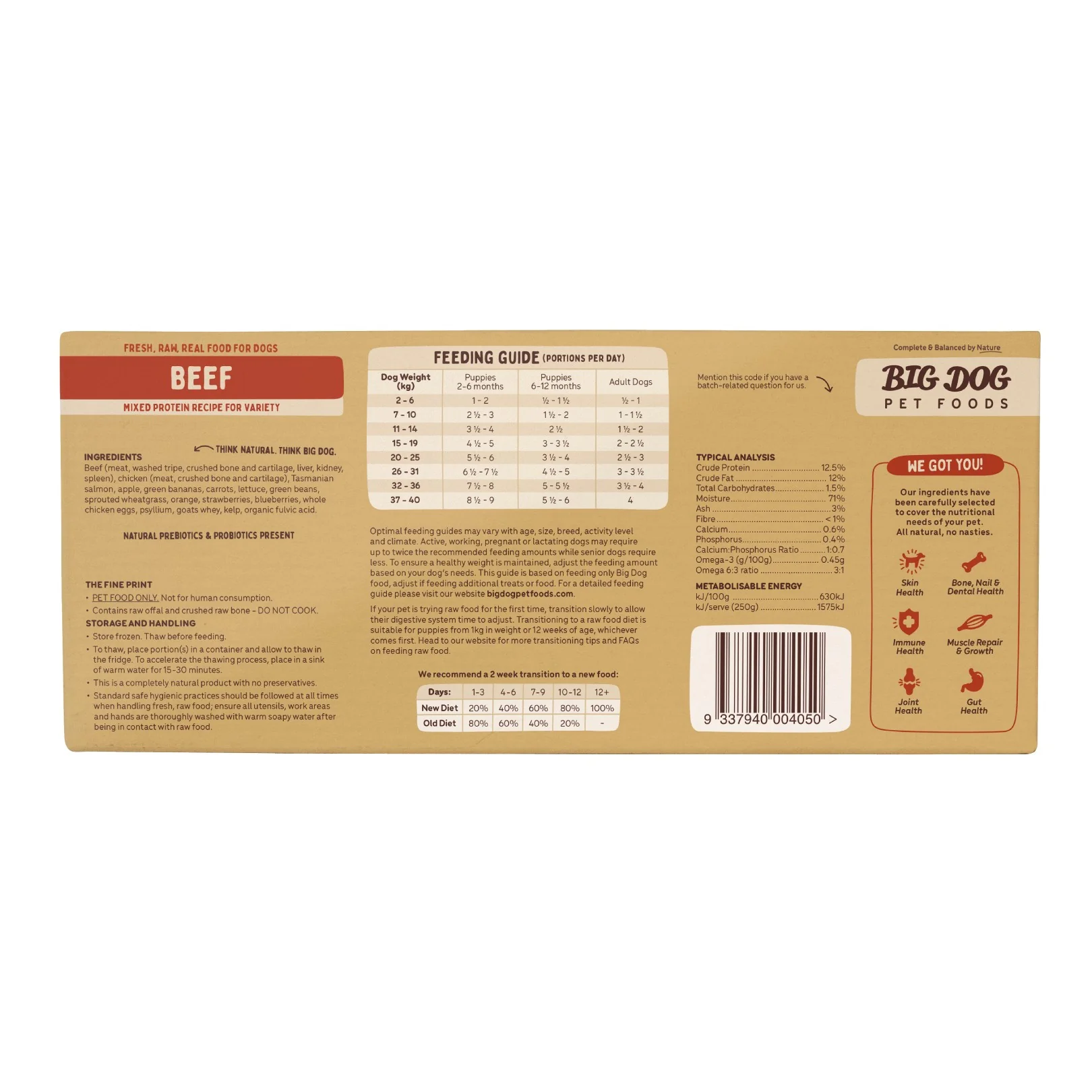 Big Dog BARF Beef Raw Dog Food - Image 2
