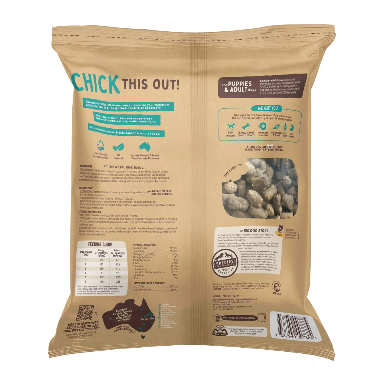Big Dog Chicken Raw Bites Dog Meal - Image 2