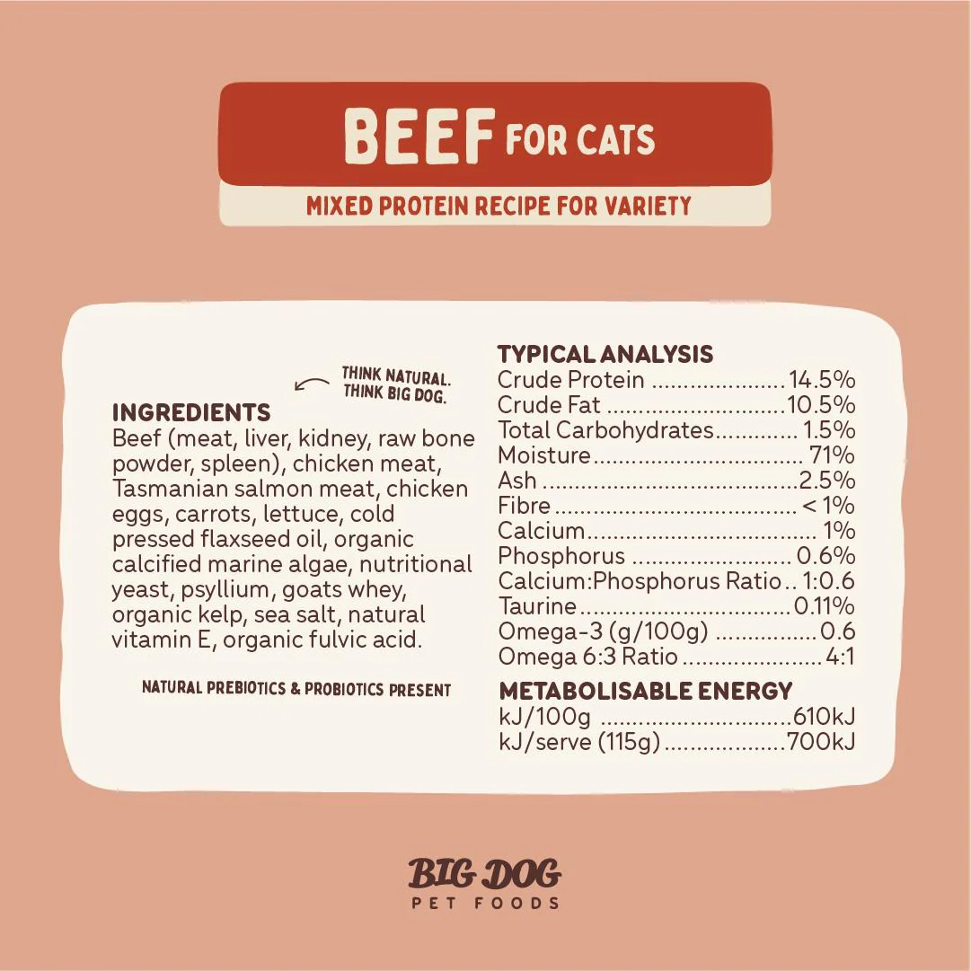 Big Dog BARF Beef Raw Cat Food - Image 7
