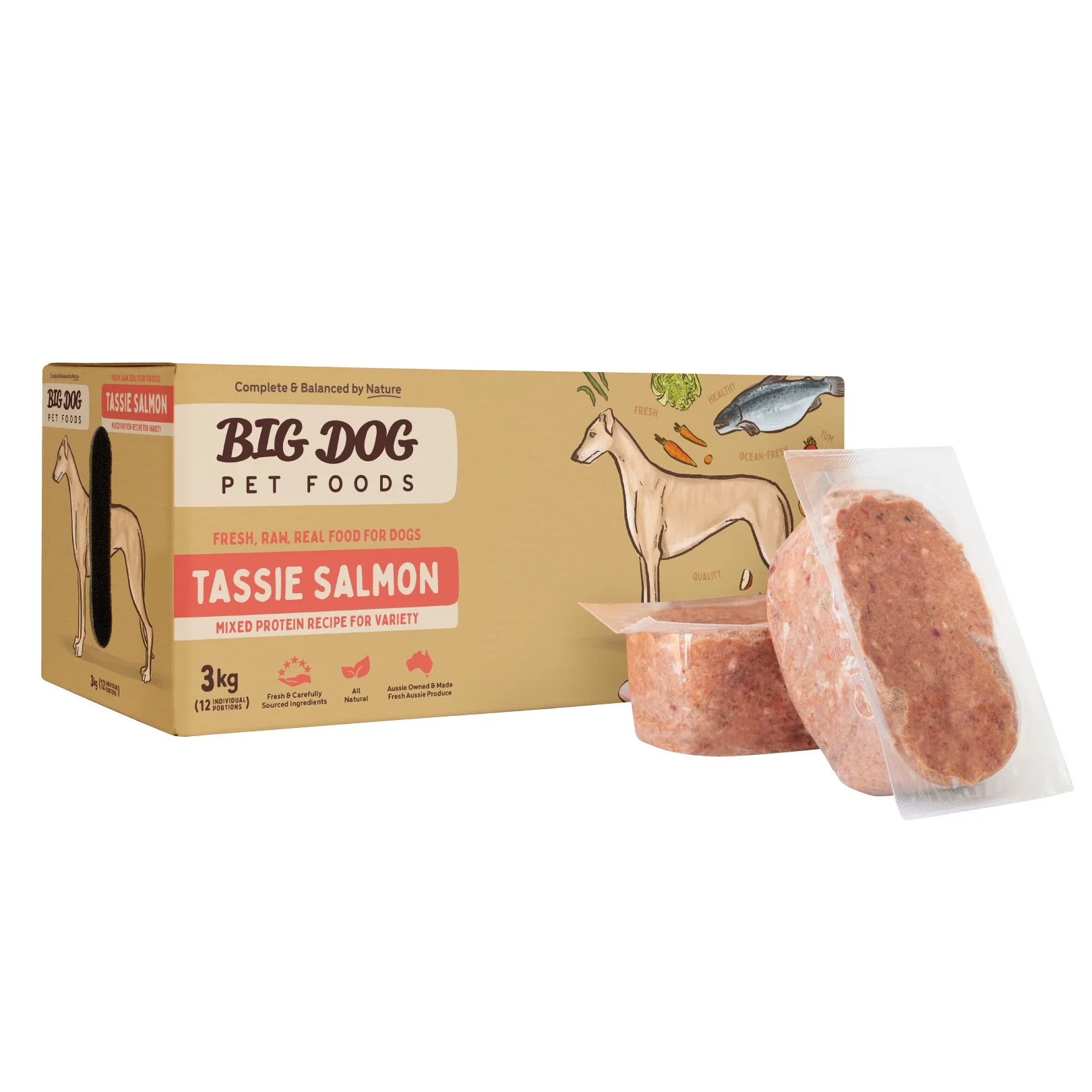Big Dog BARF Tasmanian Salmon Raw Dog Food - Image 3