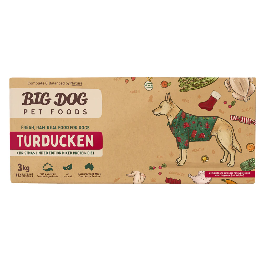 Big Dog Turducken Raw Food for Dogs 3kg - Image 3