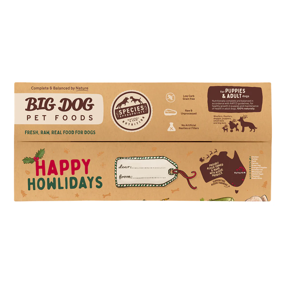 Big Dog Turducken Raw Food for Dogs 3kg - Image 4
