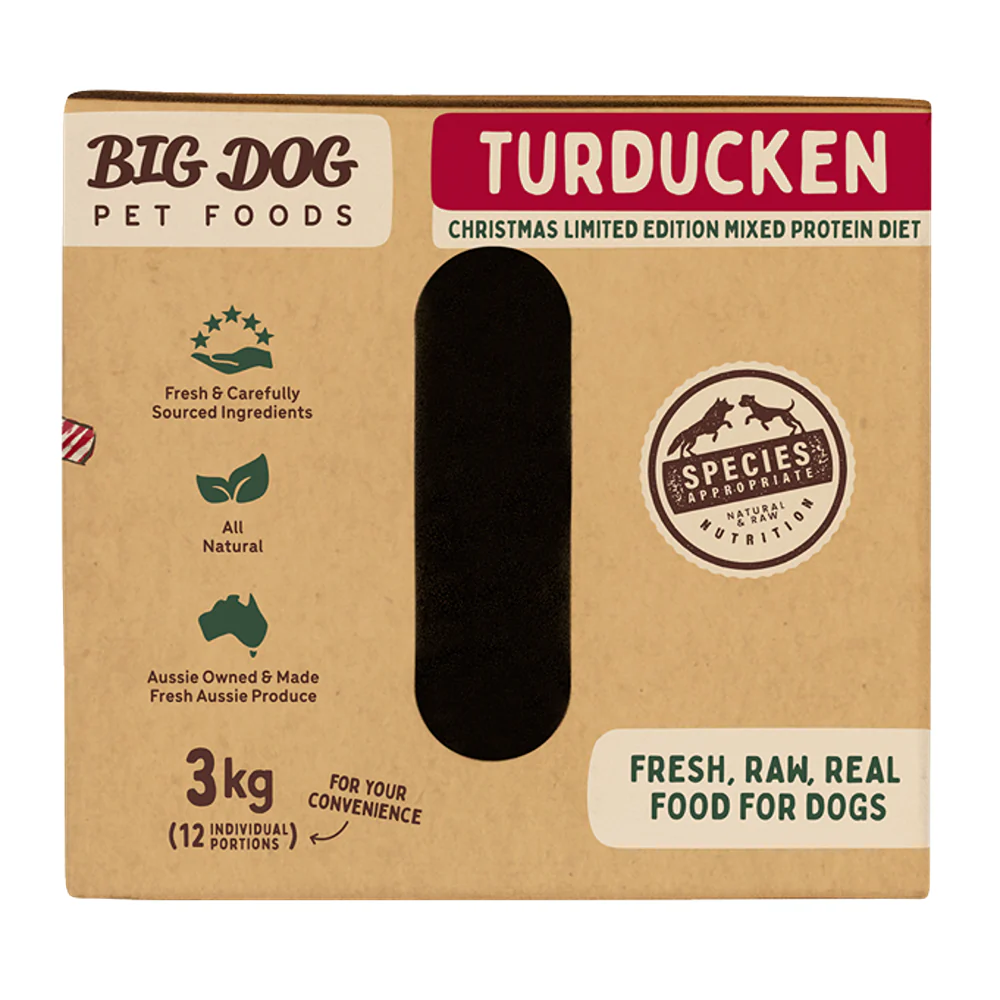 Big Dog Turducken Raw Food for Dogs 3kg - Image 5