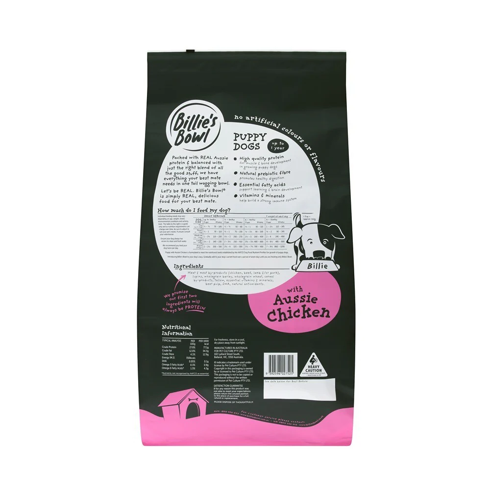 Billie's Bowl Puppy with Aussie Chicken Dry Dog Food - Image 11