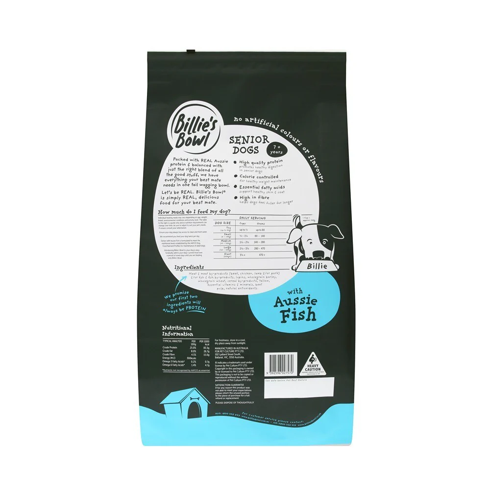Billie's Bowl Senior with Aussie Fish Dry Dog Food - Image 7