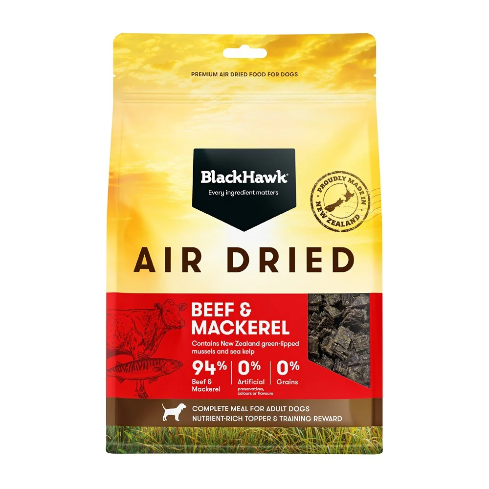 Black Hawk Air Dried Beef and Mackerel Dry Dog Food - Image 2
