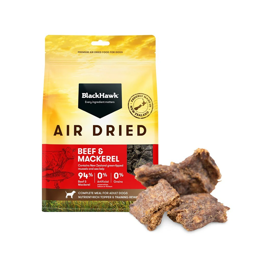 Black Hawk Air Dried Beef and Mackerel Dry Dog Food - Image 3