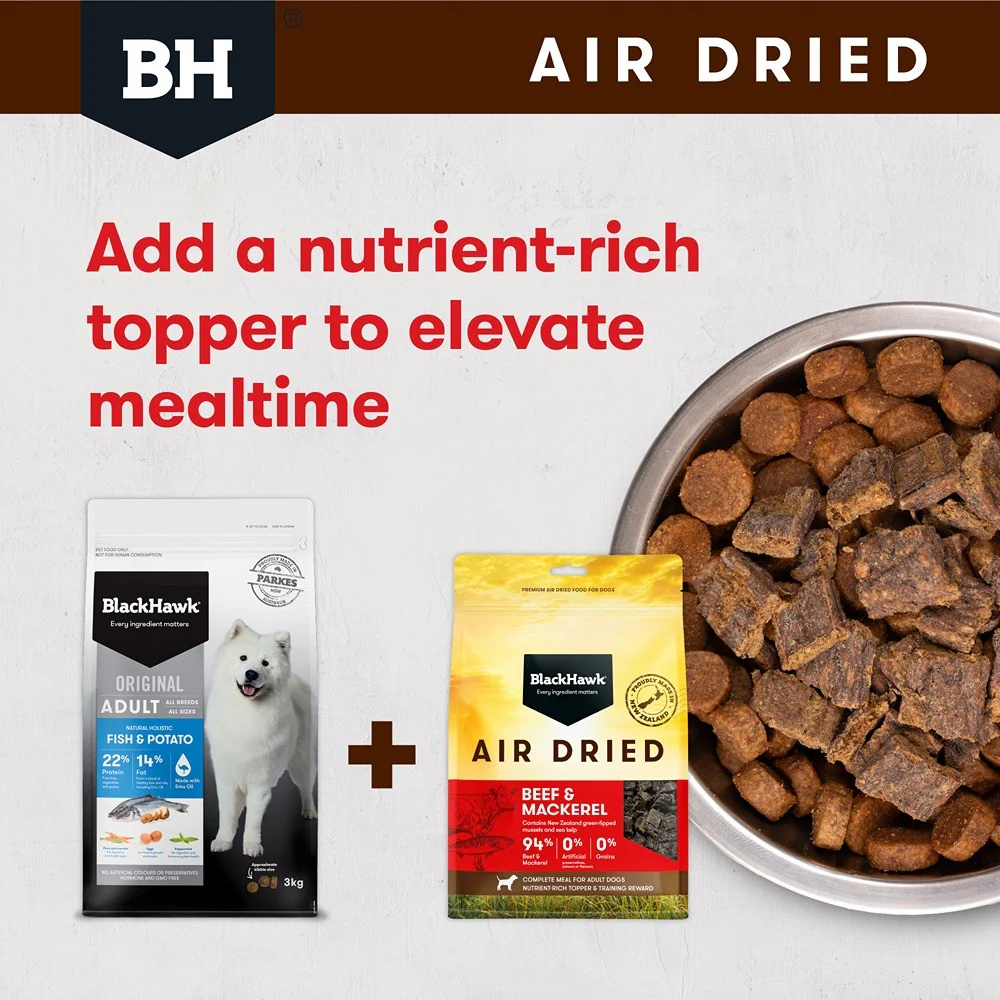 Black Hawk Air Dried Beef and Mackerel Dry Dog Food - Image 7