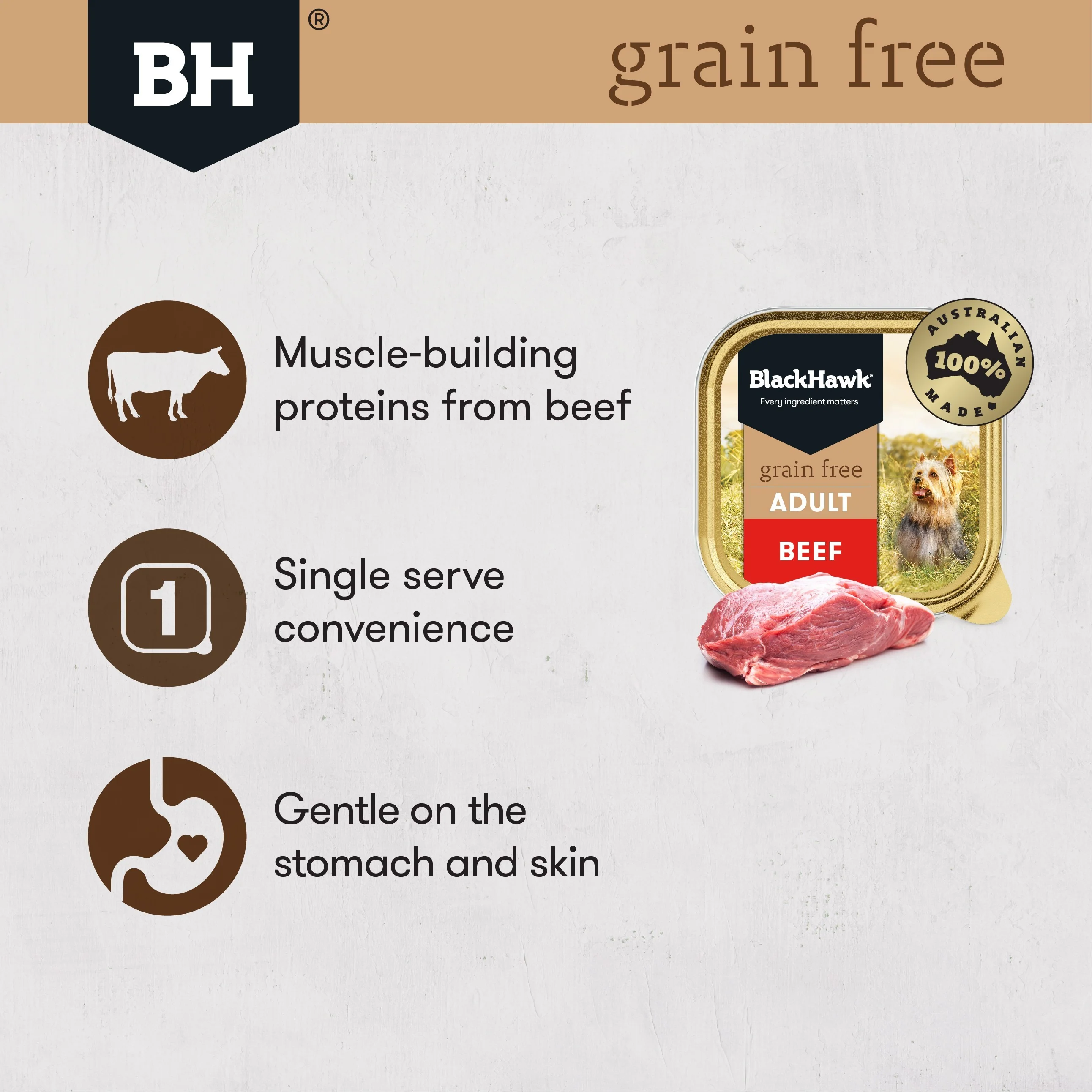 Black Hawk Grain Free Adult Beef Wet Dog Food - Image 11