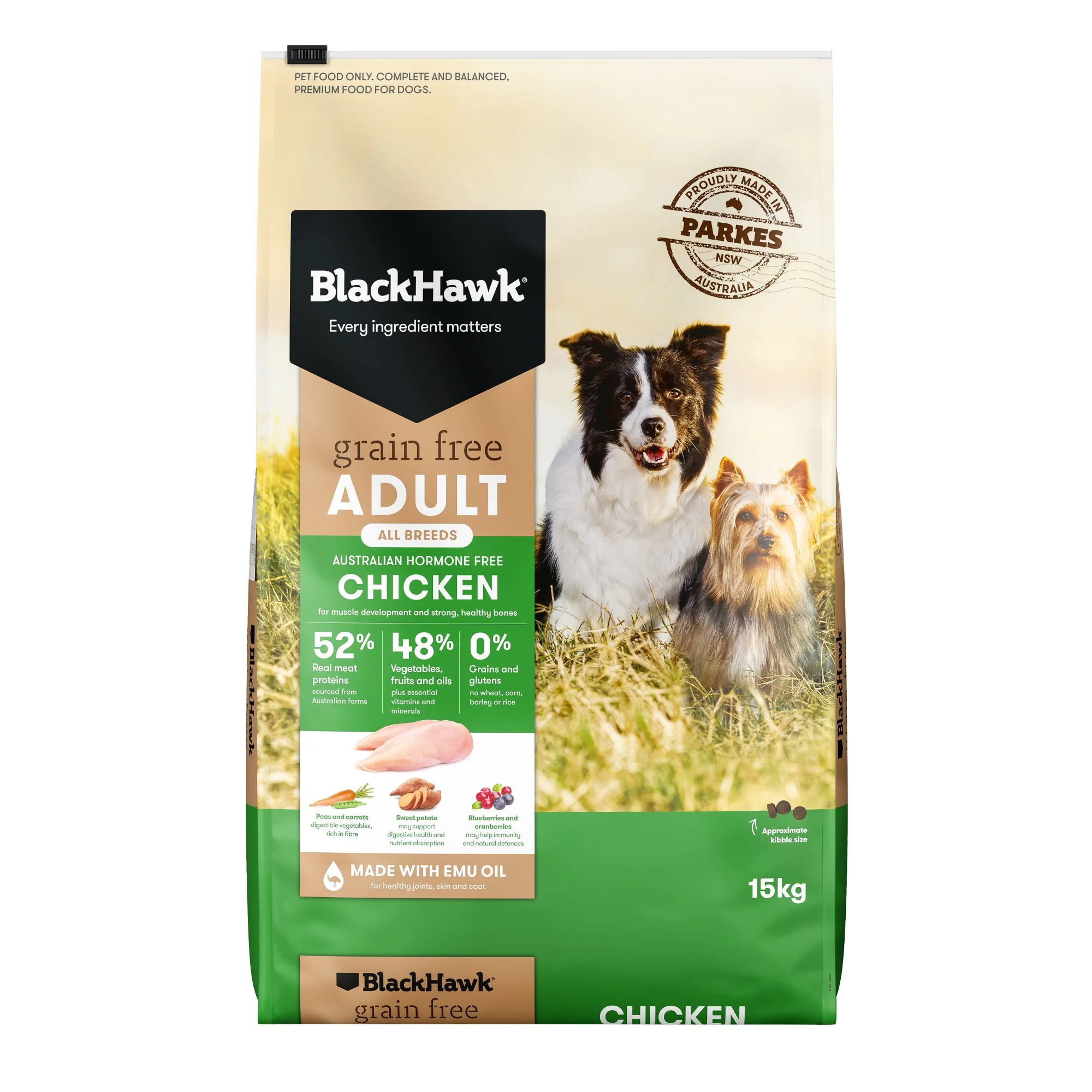 Black Hawk Grain Free Adult Chicken Dry Dog Food - Image 2