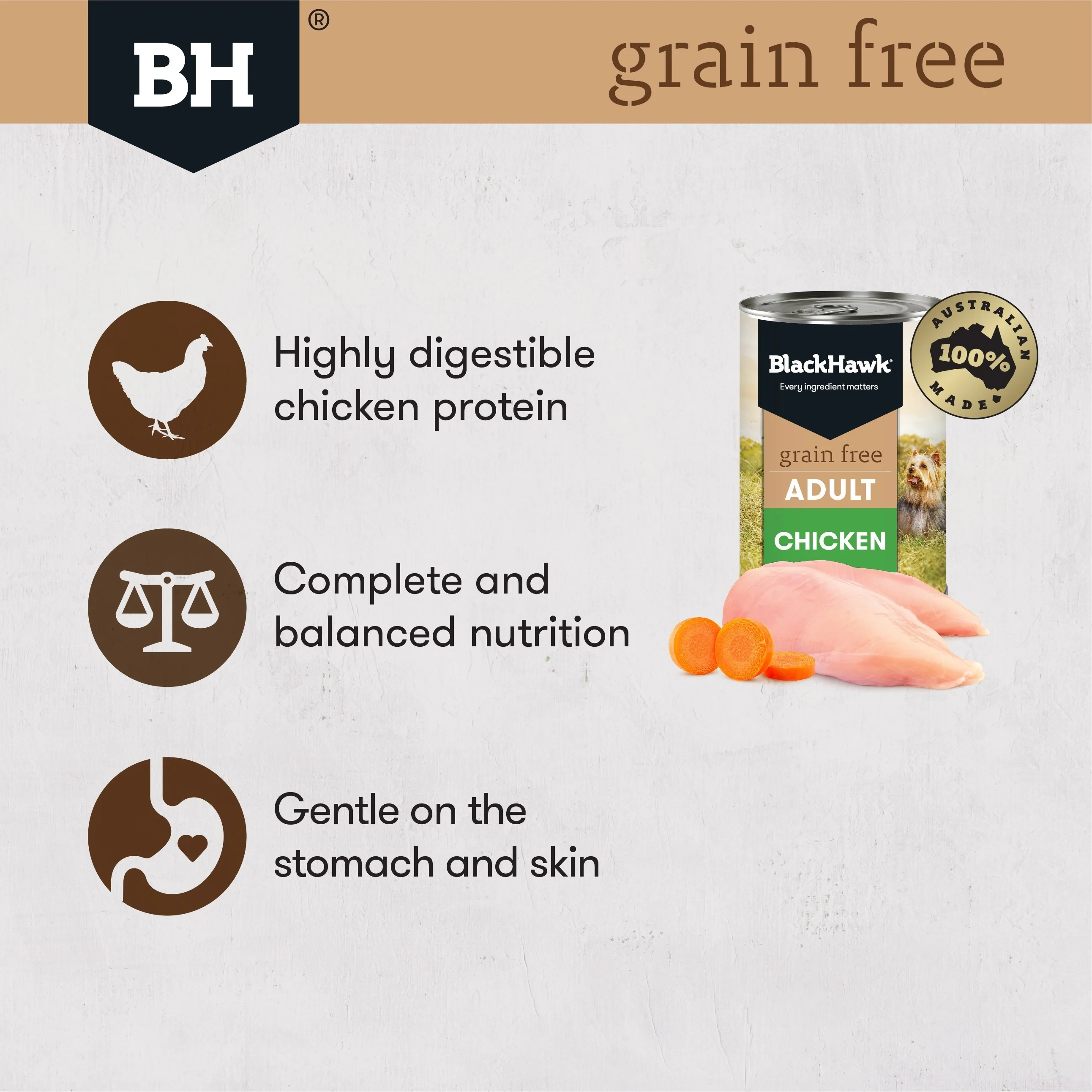 Black Hawk Grain Free Adult Chicken Wet Dog Food - Image 14