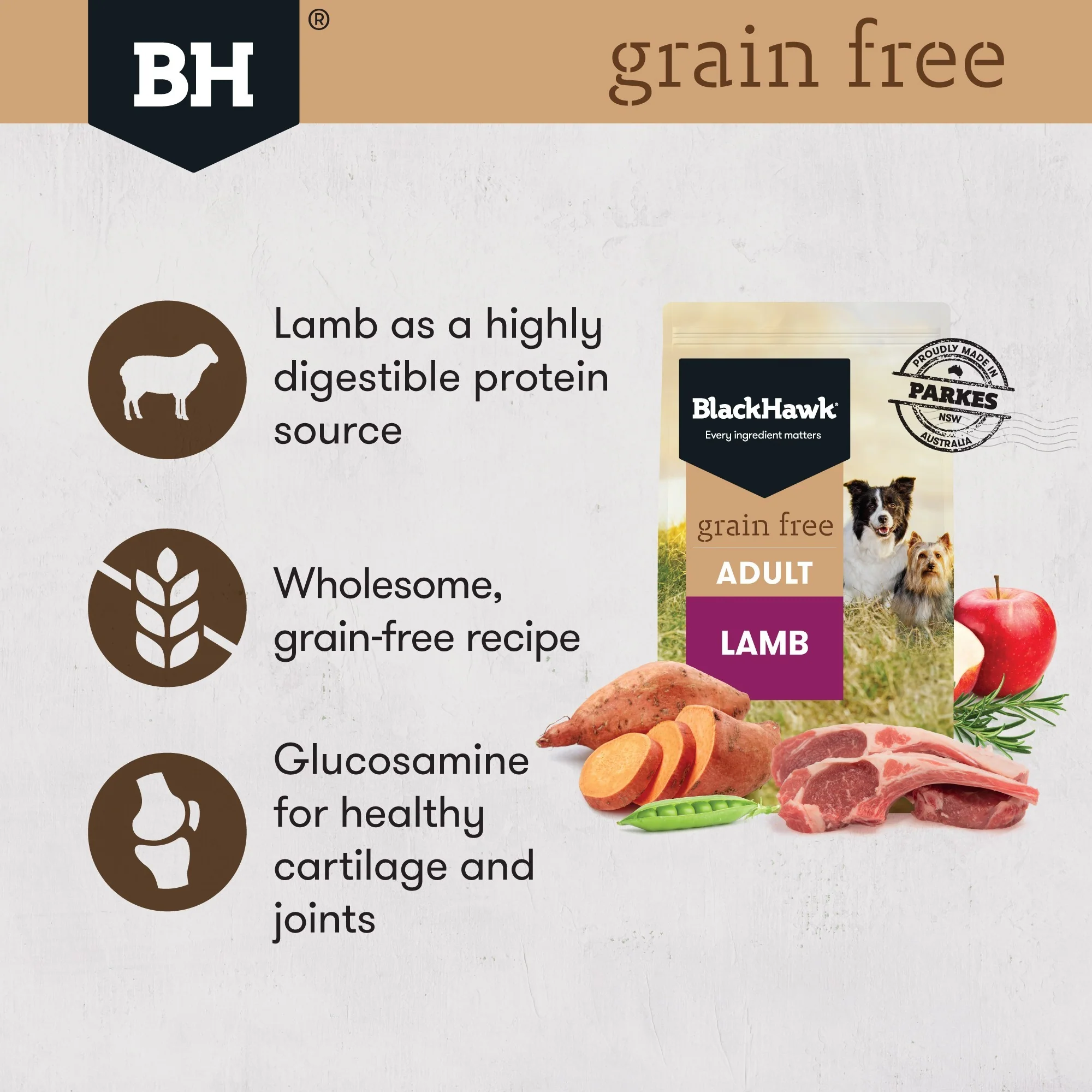 Black Hawk Grain Free Adult Lamb Dry Dog Food - Image 7