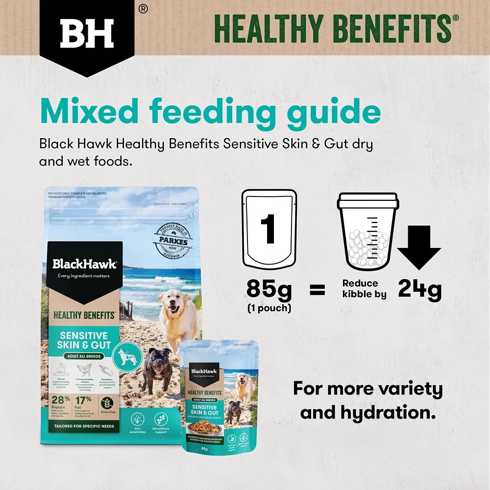 Black Hawk Healthy Benefits Sensitive Skin & Gut Wet Dog Food - Image 15